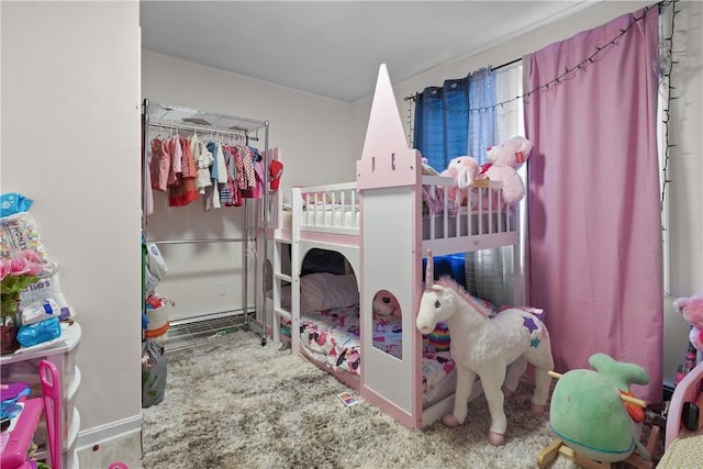 bedroom with a closet