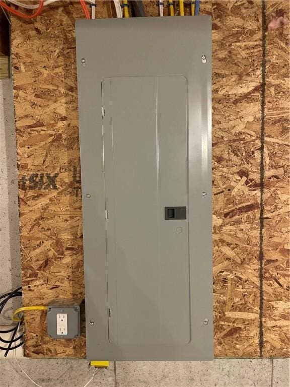 utility room with electric panel