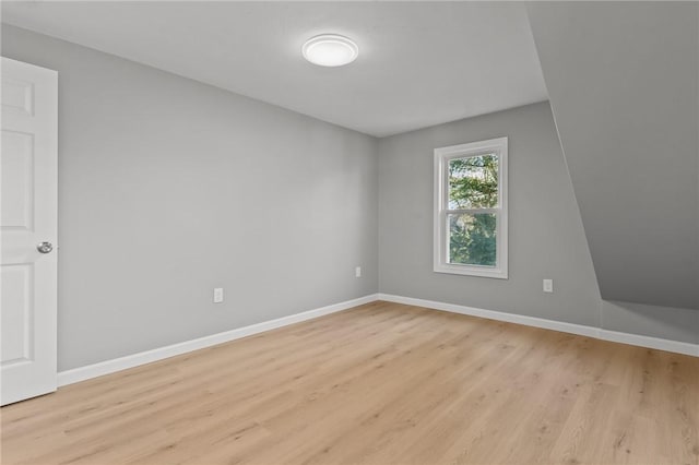 empty room featuring light hardwood / wood-style floors