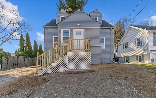 view of front of home