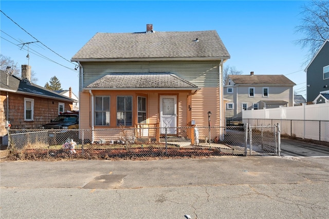 view of front of home