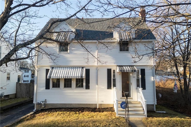 view of front of home