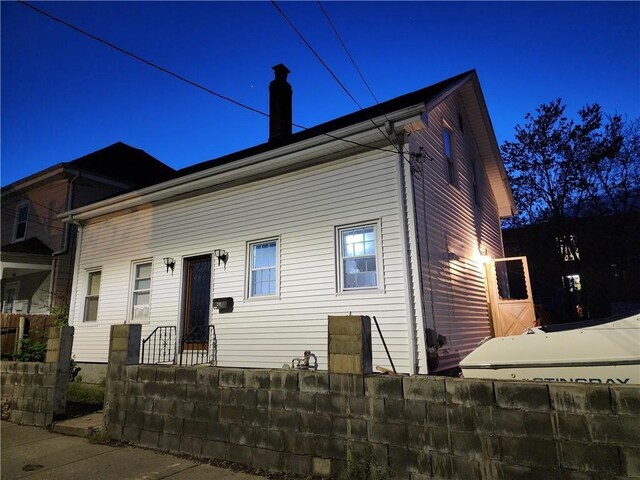 view of front of home