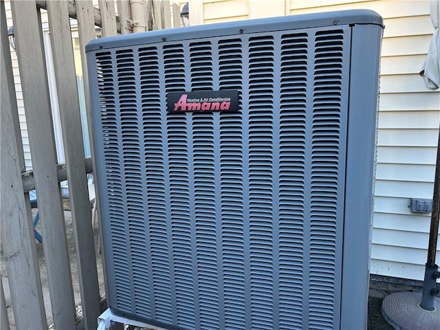 exterior details with central AC unit