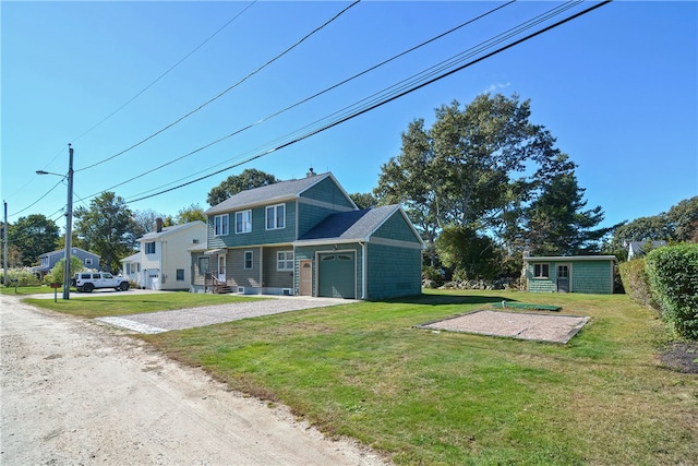 view of front of house featuring a front yard