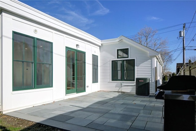 view of patio / terrace with cooling unit