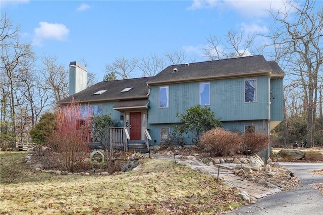 view of front of home