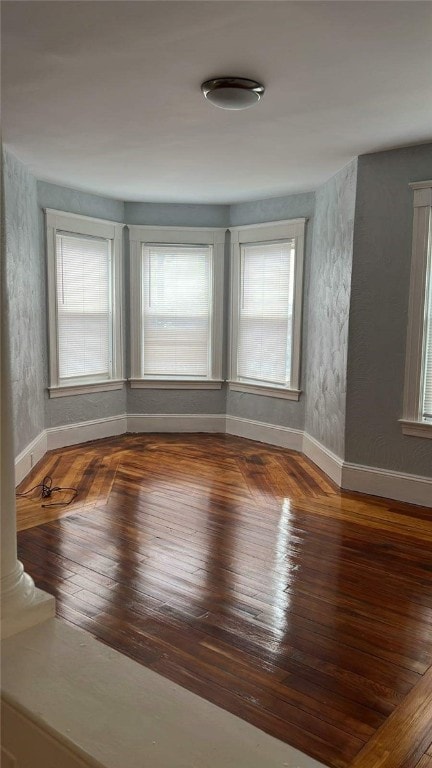 empty room with wood-type flooring