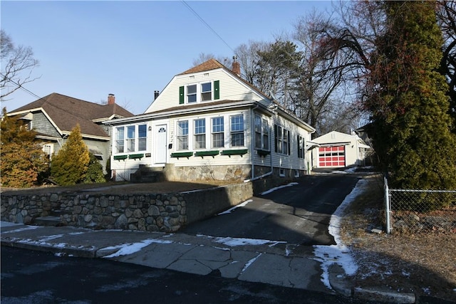 view of front of home