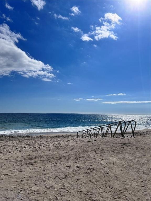 property view of water with a view of the beach