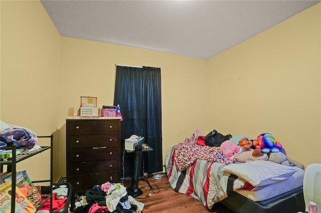 bedroom featuring hardwood / wood-style floors