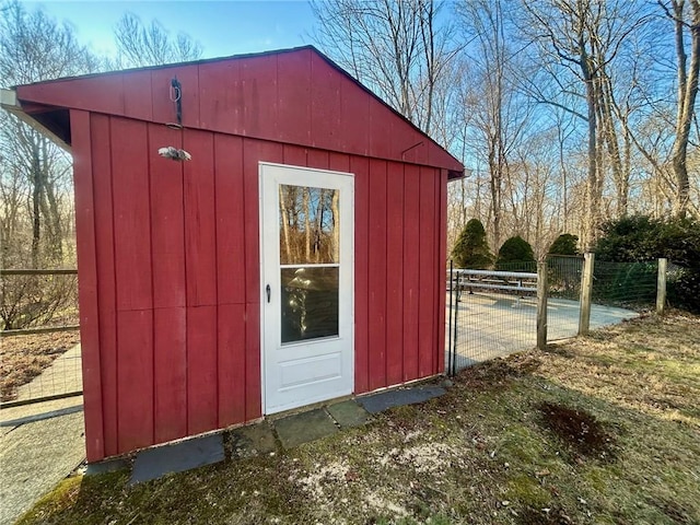 view of outbuilding