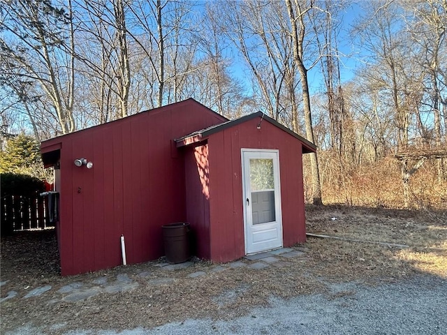 view of outbuilding