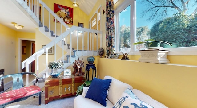 sitting room with plenty of natural light