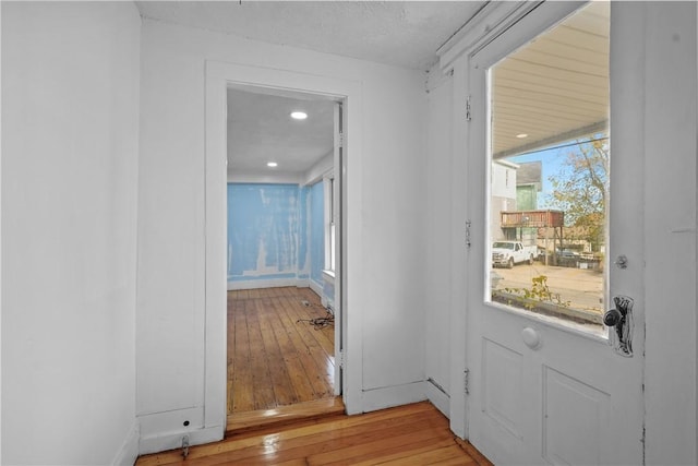 interior space featuring hardwood / wood-style floors