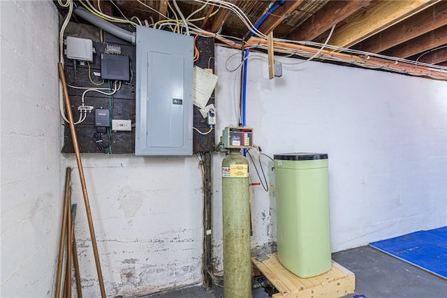 utility room featuring electric panel