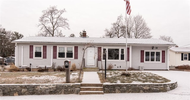 view of ranch-style home