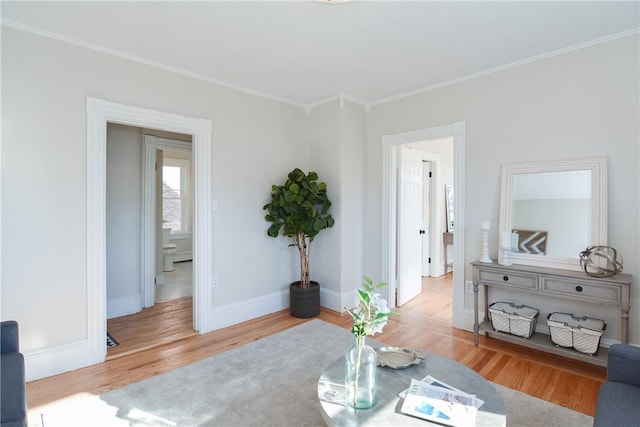 living room with light wood-type flooring