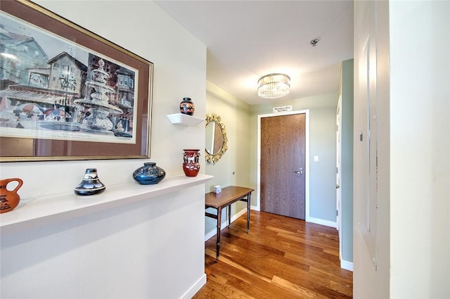 interior space featuring hardwood / wood-style floors