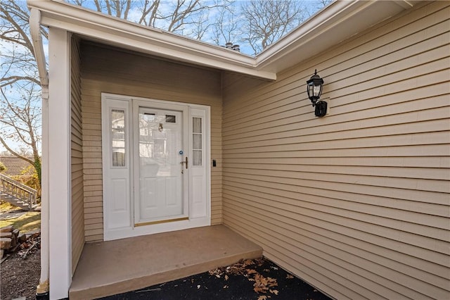 view of entrance to property