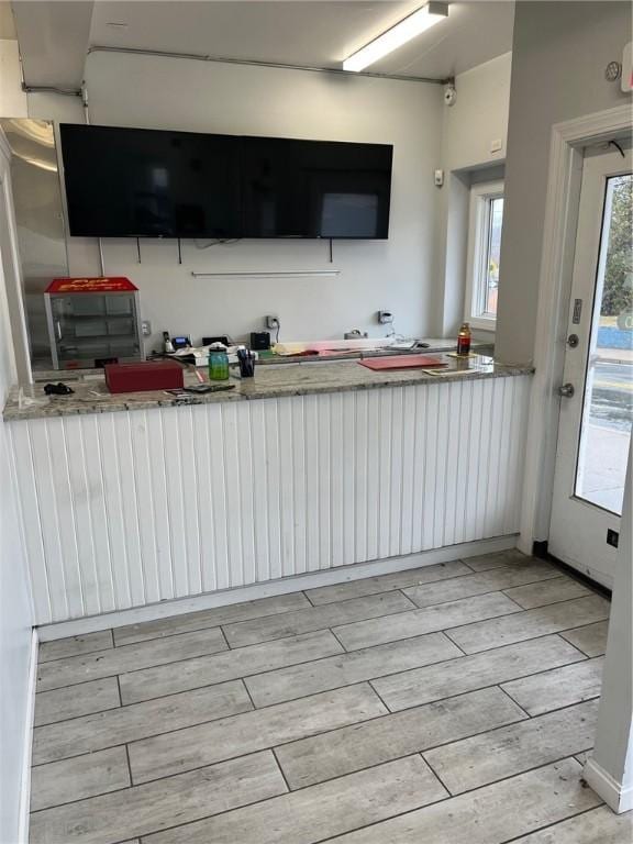 kitchen featuring white cabinetry