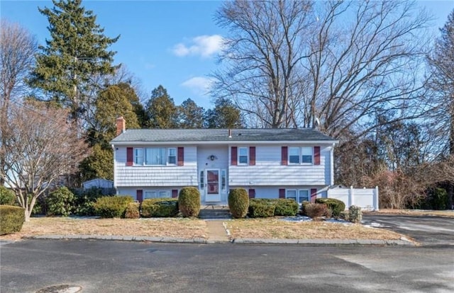 view of split foyer home