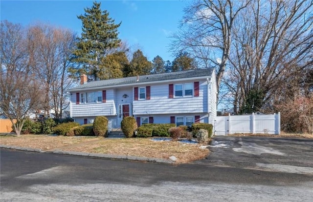 view of split foyer home