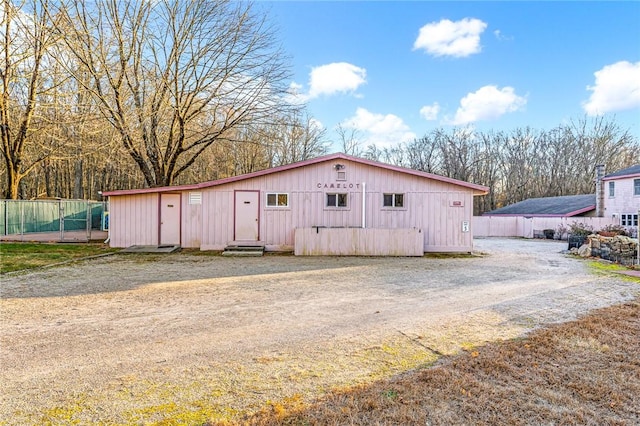 view of outbuilding