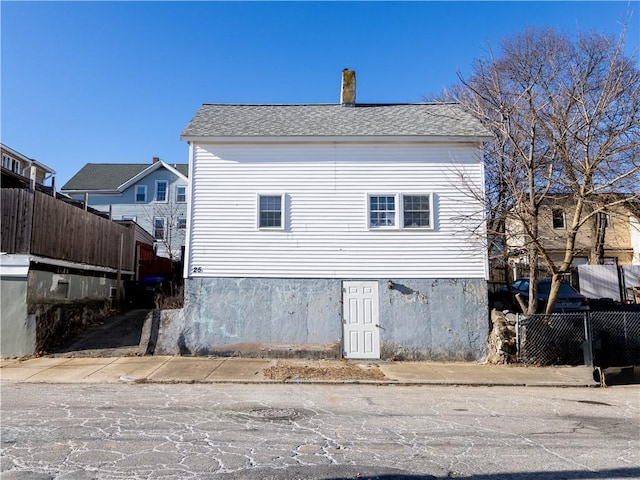 view of rear view of property