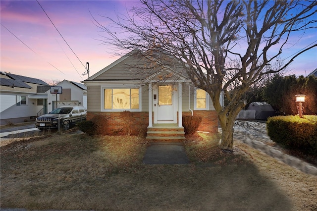 view of bungalow-style home