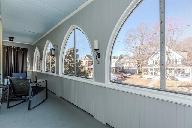 view of sunroom / solarium