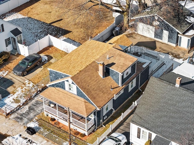 birds eye view of property