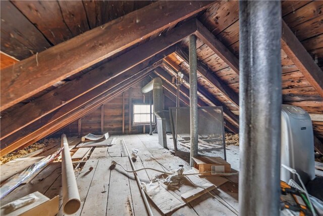 view of attic