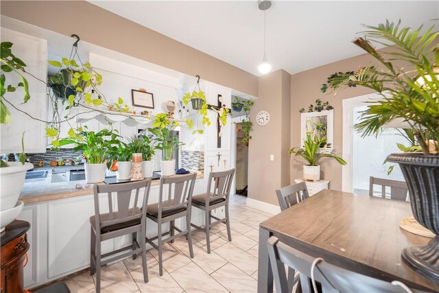 view of dining room