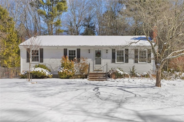 view of ranch-style house