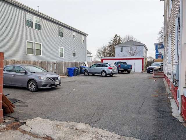 view of parking / parking lot