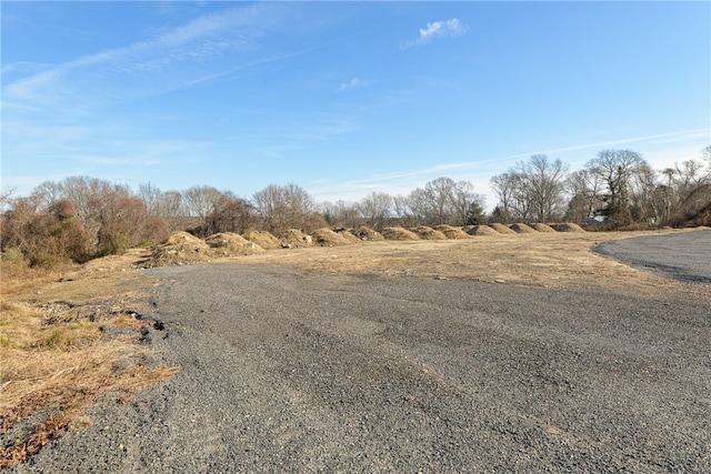 view of road featuring a rural view