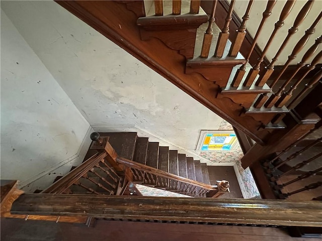 view of stairs