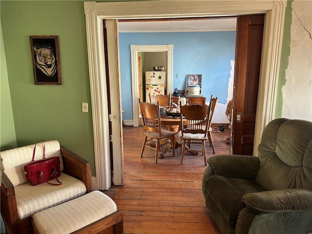 interior space featuring hardwood / wood-style flooring