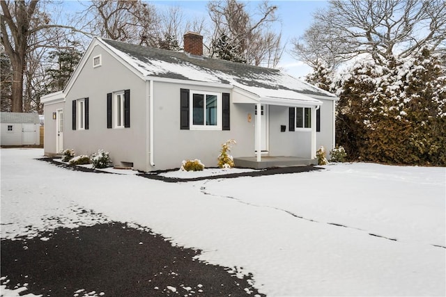 view of bungalow-style home