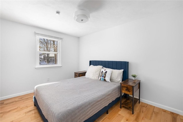 bedroom featuring hardwood / wood-style floors