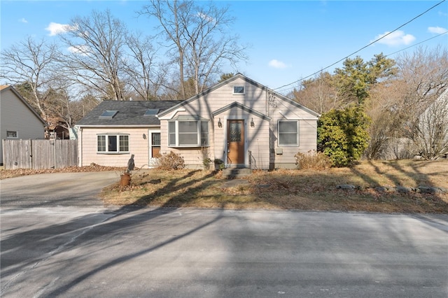 view of front of home