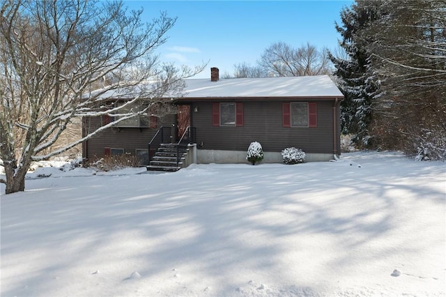 view of front of home