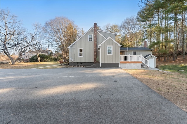 view of front of home with a porch