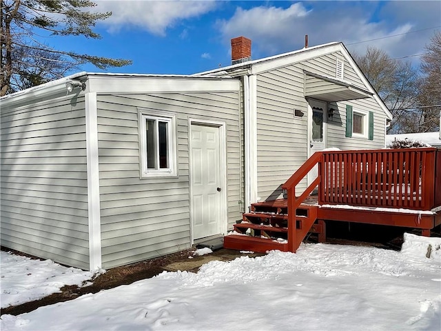 exterior space with a deck