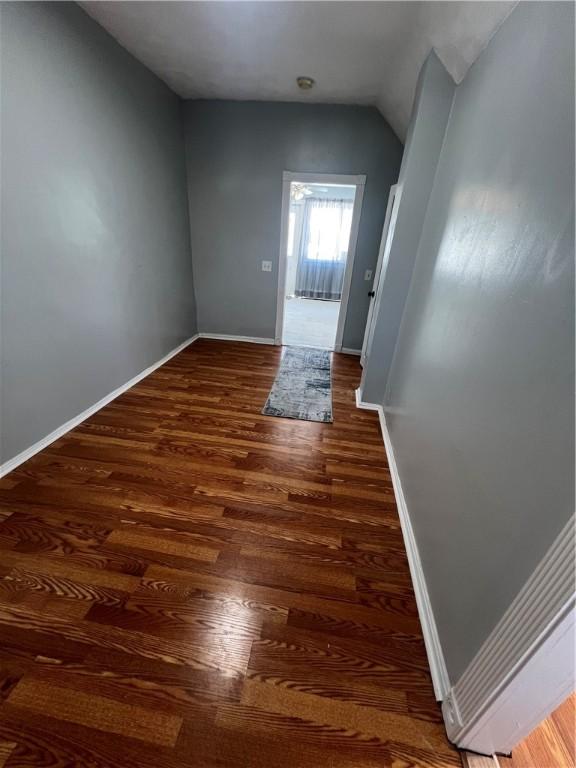 entryway featuring dark hardwood / wood-style flooring