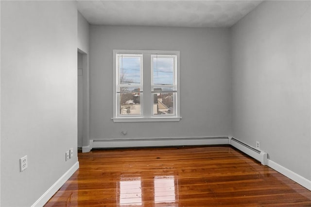 unfurnished room featuring wood-type flooring