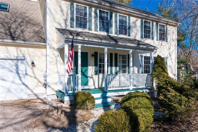 view of front facade with a porch