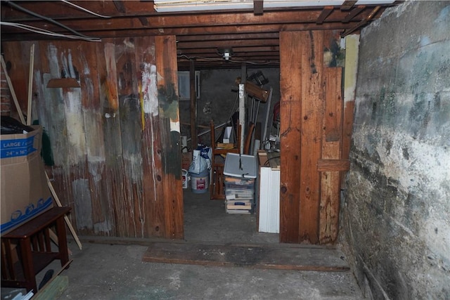 view of basement