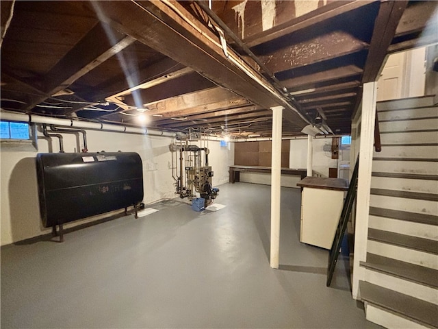 view of basement